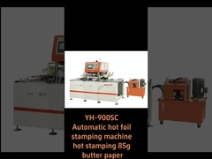 YH-900SC Macchina automatica per stampa a caldo a lamina, stampa a caldo su carta burro da 85 g