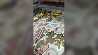 Stampa a caldo per cartellini natalizi e adesivi decorativi | Timbratura di fogli di carta natalizia