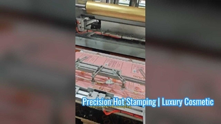 Lamina a caldo con rilievo 3D per confezioni di palette di trucco a forma di libro