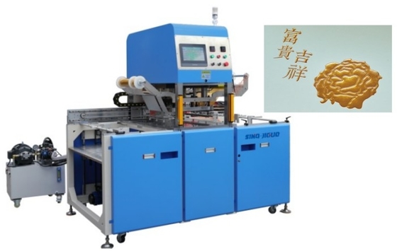 Macchina automatica di stampaggio a caldo in foglio velocità massima 1200 - 1500 fogli/min Pressione di stampaggio 10T / 20T