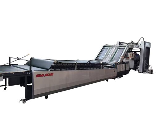 FMZ-1300 Laminatrice automatica per cartone ondulato a velocità media, Dimensione massima di laminazione: 1300mm×1250mm, Dimensione minima di laminazione: 400mm×400mm