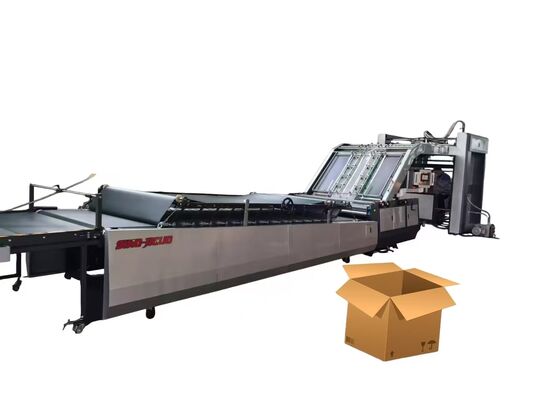 JIGUO FMZ-1650 Macchina di laminazione automatica a flauto a media velocità, dimensione massima di laminazione: 1650 mm × 1600 mm,Velocità di lavoro: 0-100 fogli/min 7000s/h